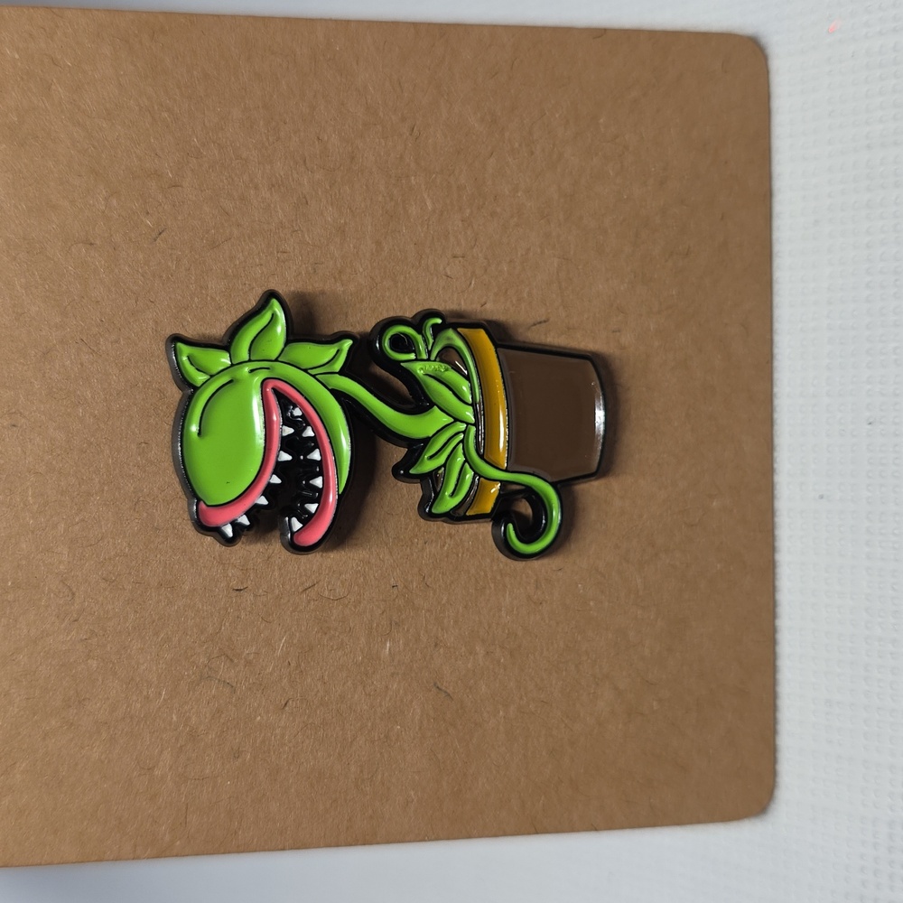 Green and Brown Plant Enamel Pin